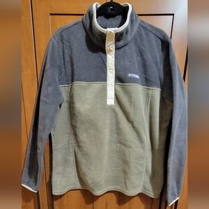 Columbia Sportswear Benton Springs Fleece Pullover, Gray/Green, XL